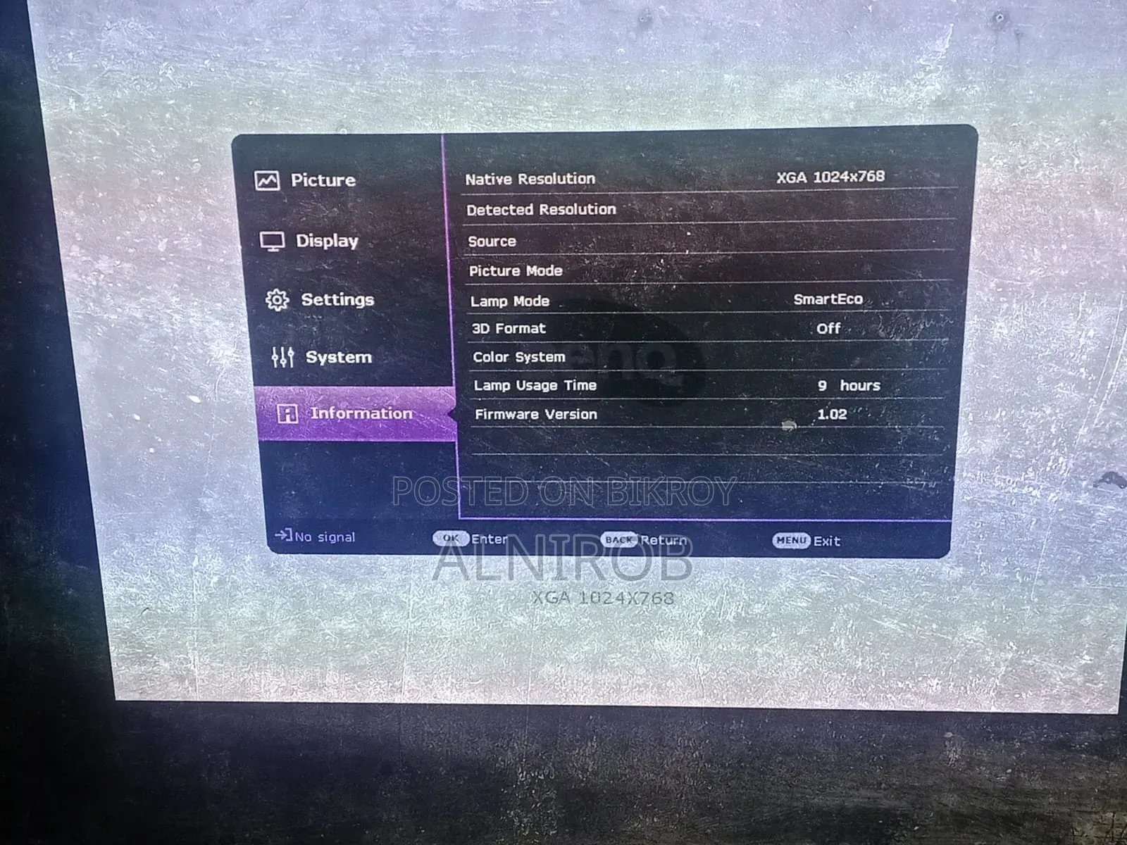 Benq Mx550 3600lumens