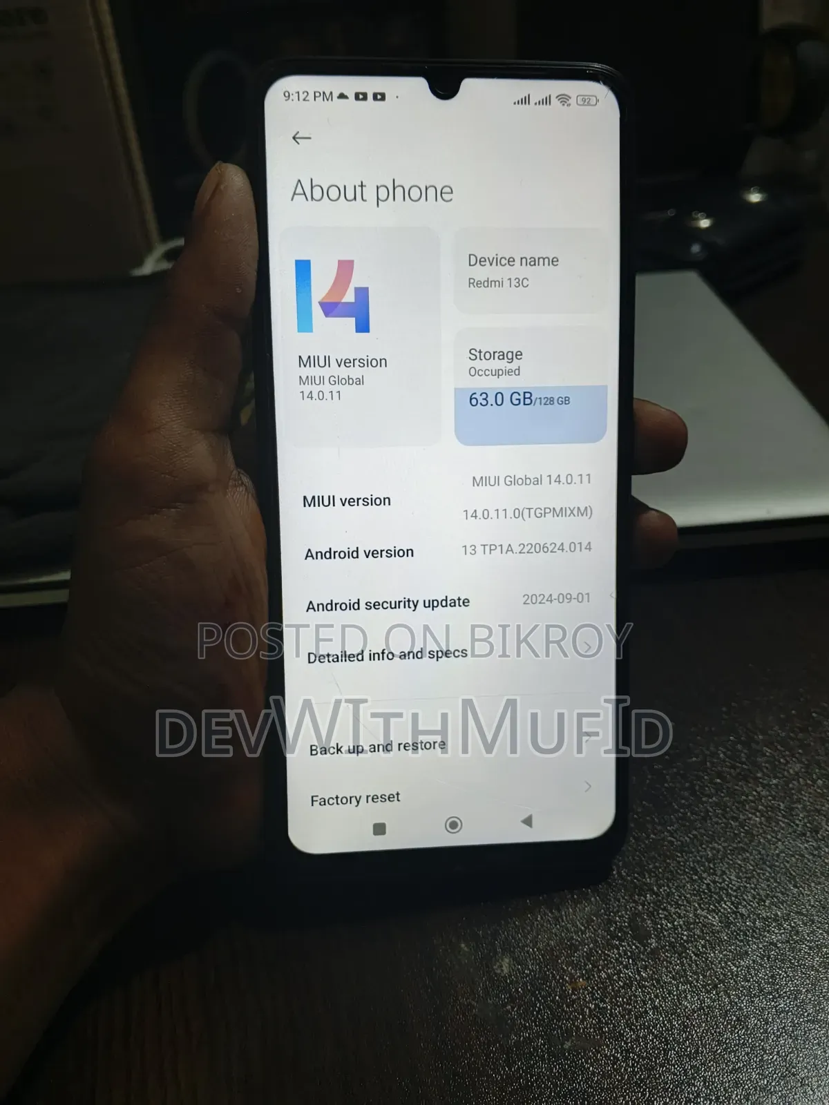 Xiaomi Redmi 13C 128 GB Black