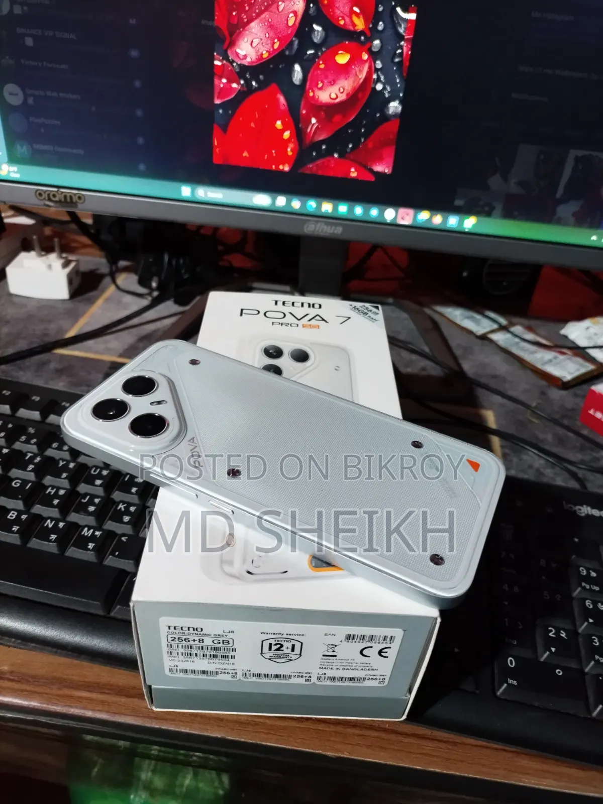 New Tecno Pova 7 Pro 5G 256 GB Silver