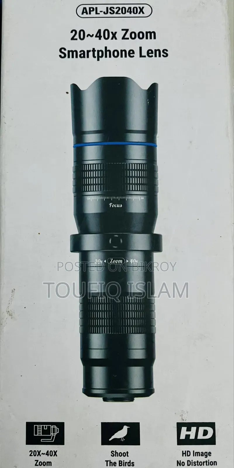 Background Blur 20-40x Hd Zoom Smartphone Lens (Apl-js2040x)
