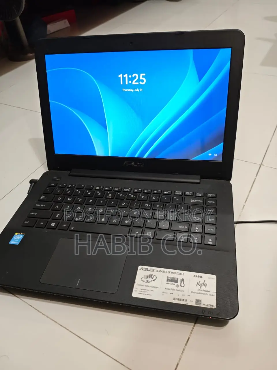 Laptop Asus 4GB Intel Core i3 SSD 128GB