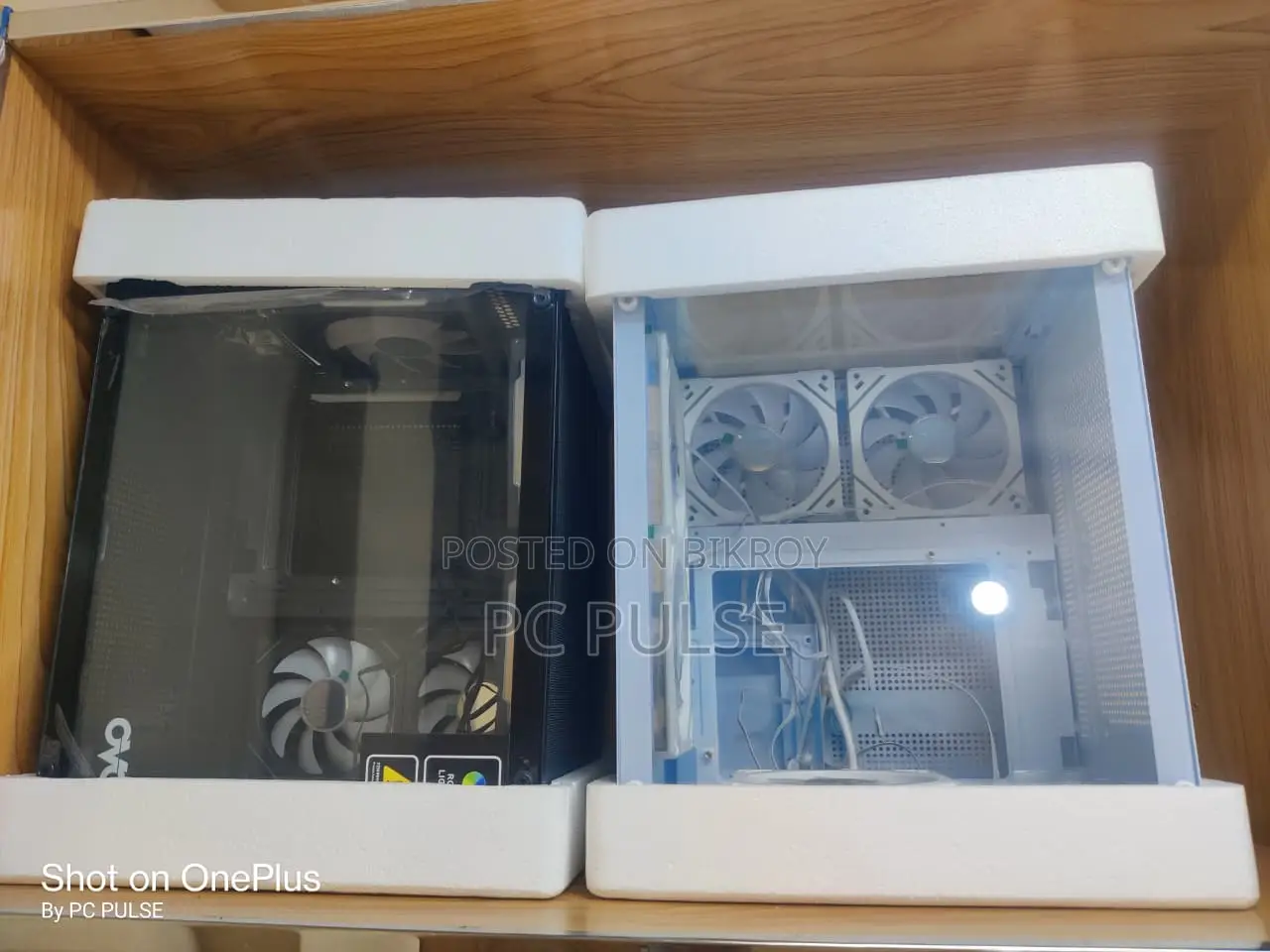 Ovo Aquarium Gaming Case With 5 Argb Infinity Fans (Black & White)