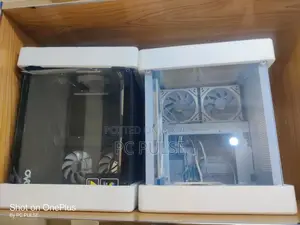Ovo Aquarium Gaming Case With 5 Argb Infinity Fans (Black & White)