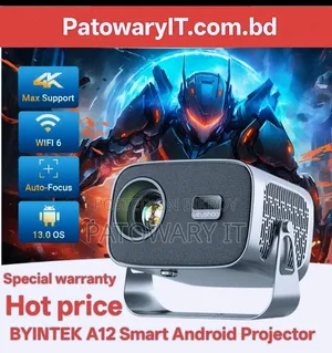 Byintek Vevshao A12 Smart Android Projector for Cinema Experience