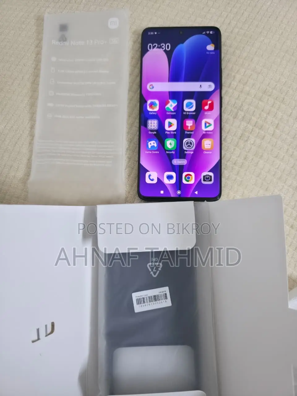 New Xiaomi Redmi Note 13 Pro+ 256 GB Black