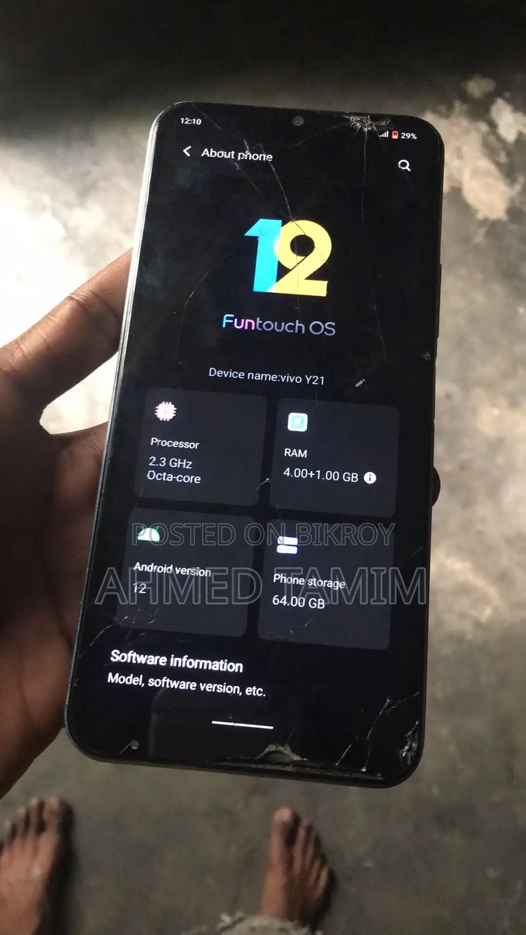 Vivo Y21 64 GB Blue