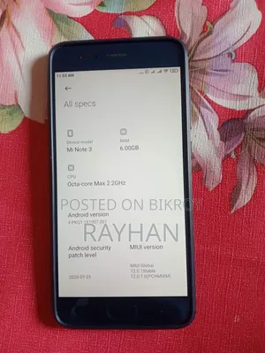 Xiaomi Mi Note 3 64 GB Blue