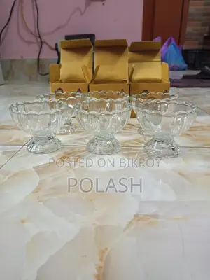 Glass Firni/Ice Cream/Soup/Bowl Set 6 Pieces