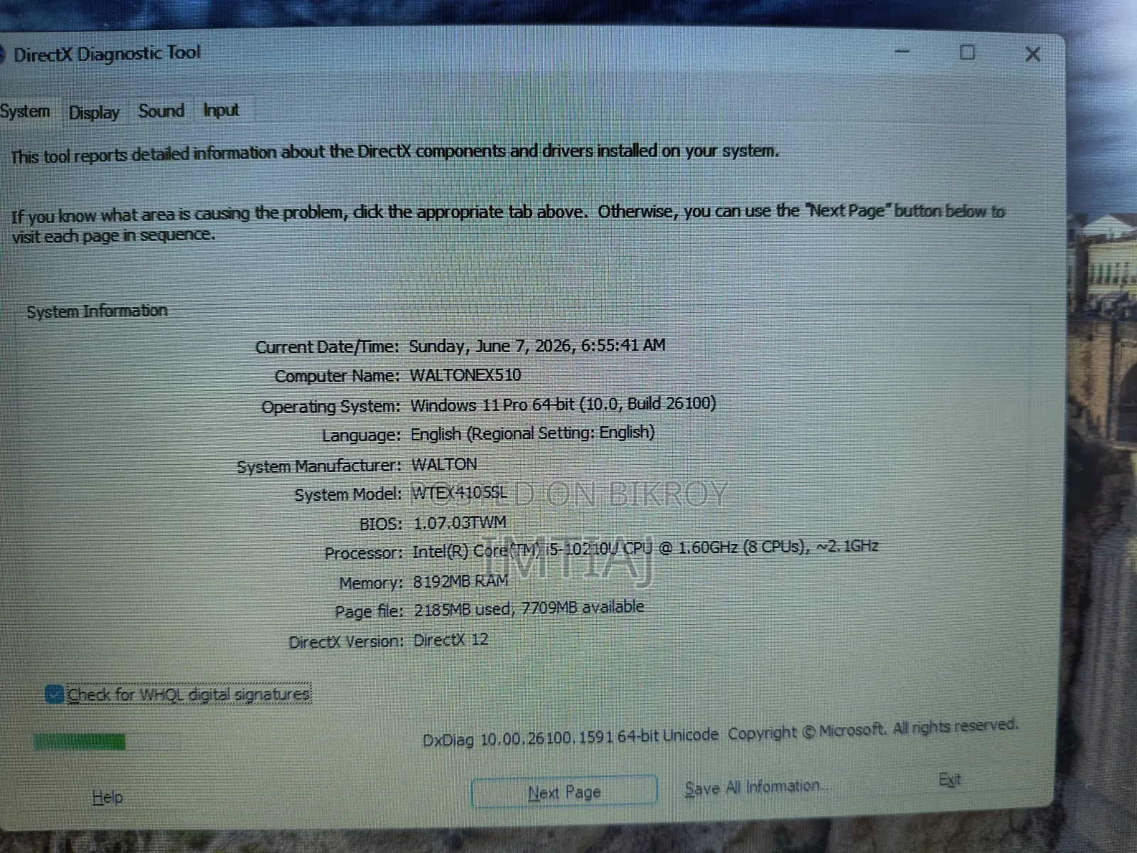 Laptop 8GB Intel Core I5 SSD 140GB
