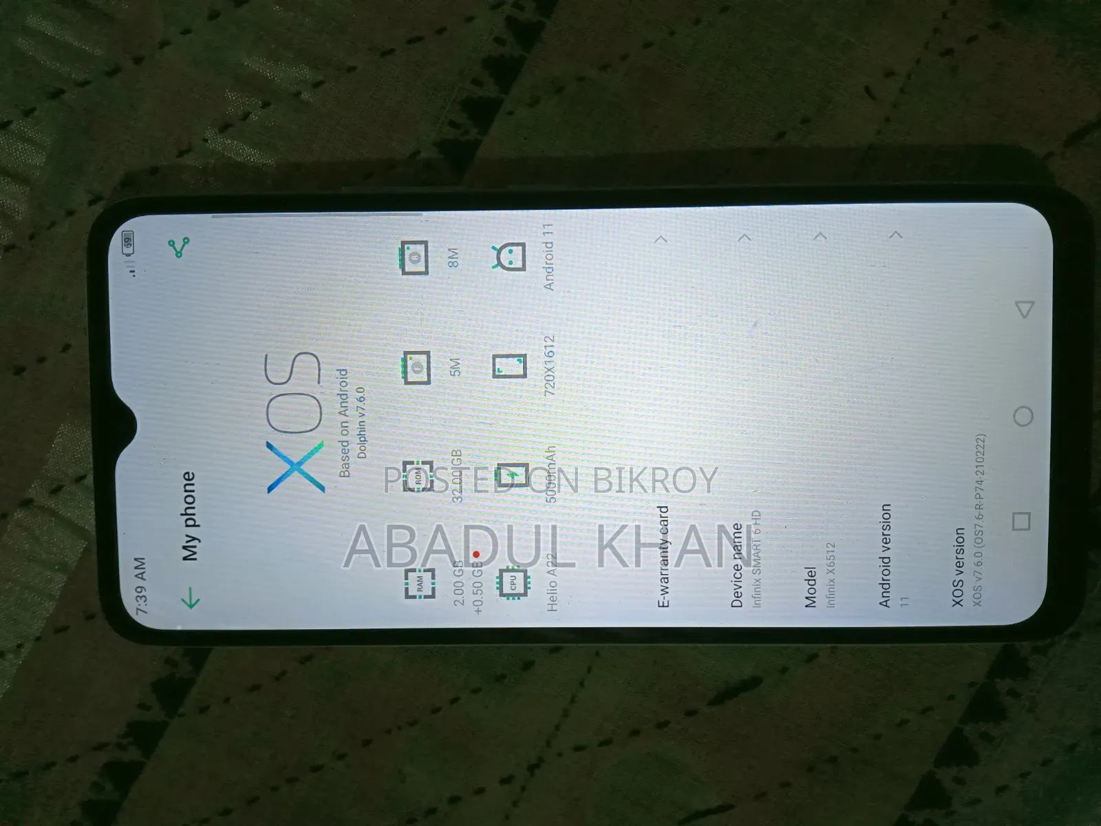 Infinix Smart 6 HD 32 GB Gray