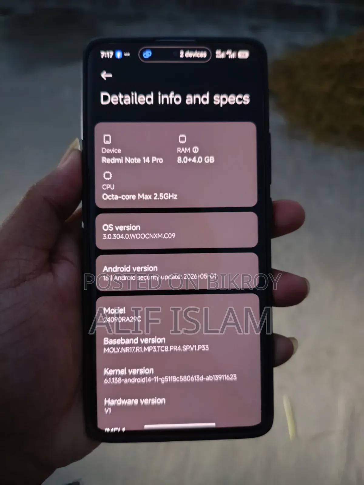 Xiaomi Redmi Note 14 Pro 5G 256 GB White