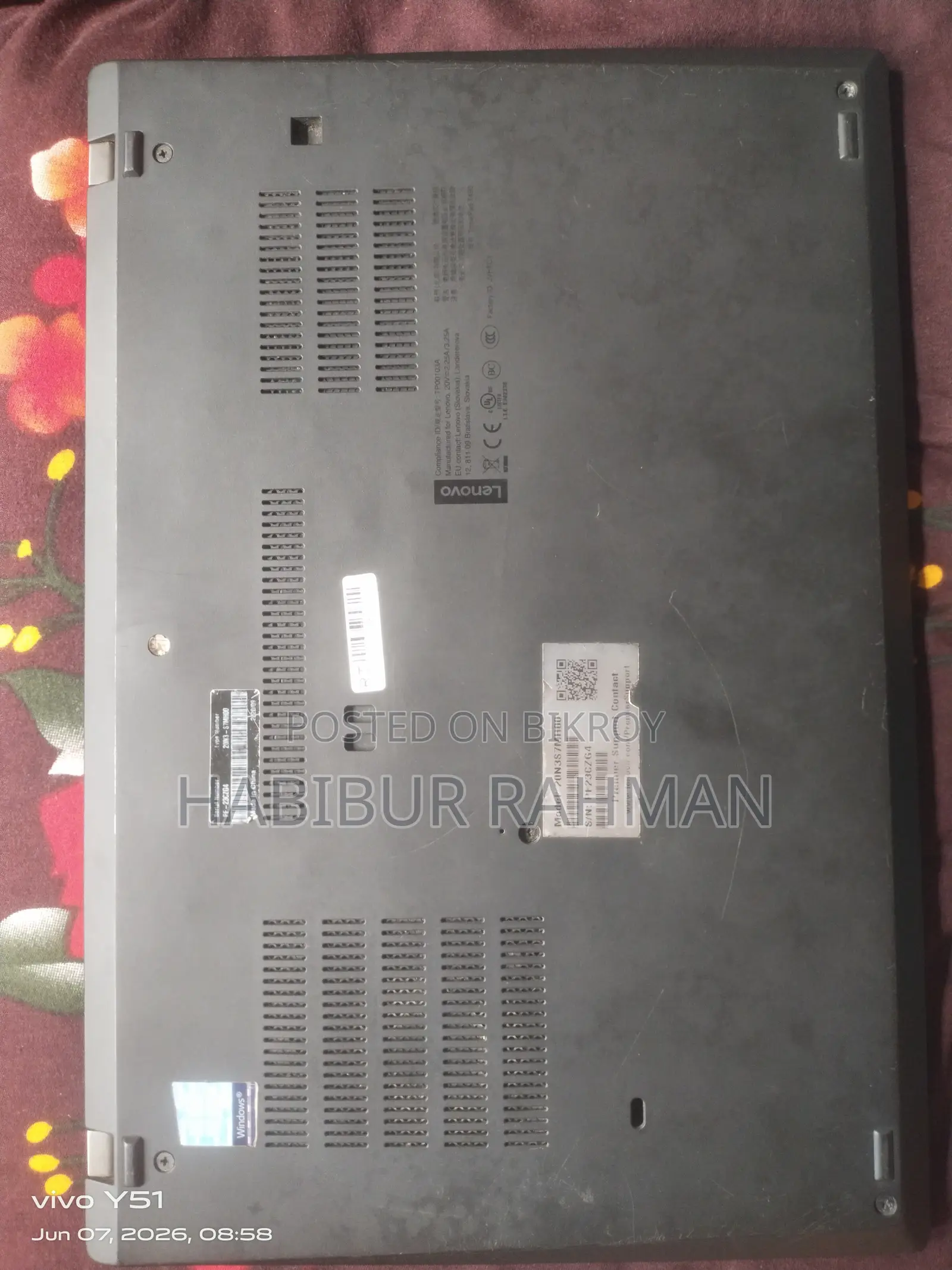 Laptop Lenovo ThinkPad T490s 16GB Intel Core I5 eMMC 256GB