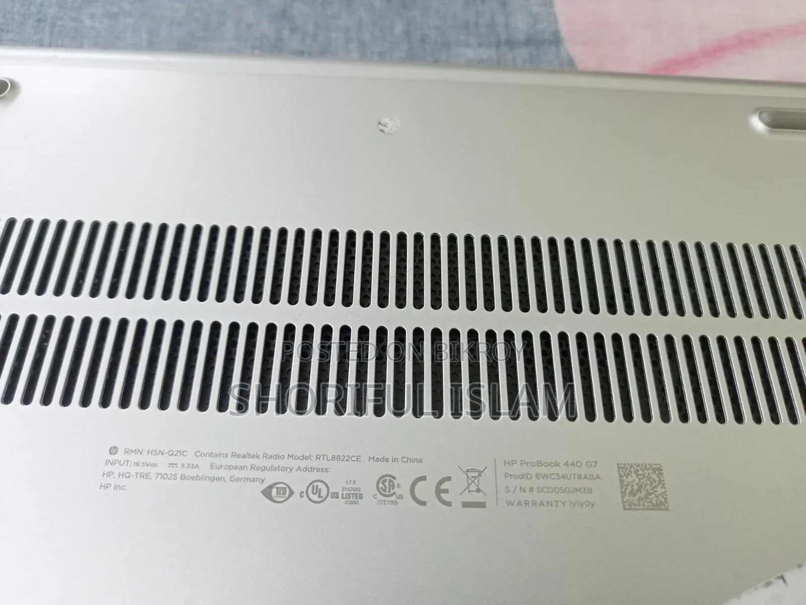Laptop HP ProBook 440 G7 8GB Intel Core I5 SSD 256GB