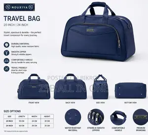 Nouxiya Premium Travel Duffel Bag 20 Inch