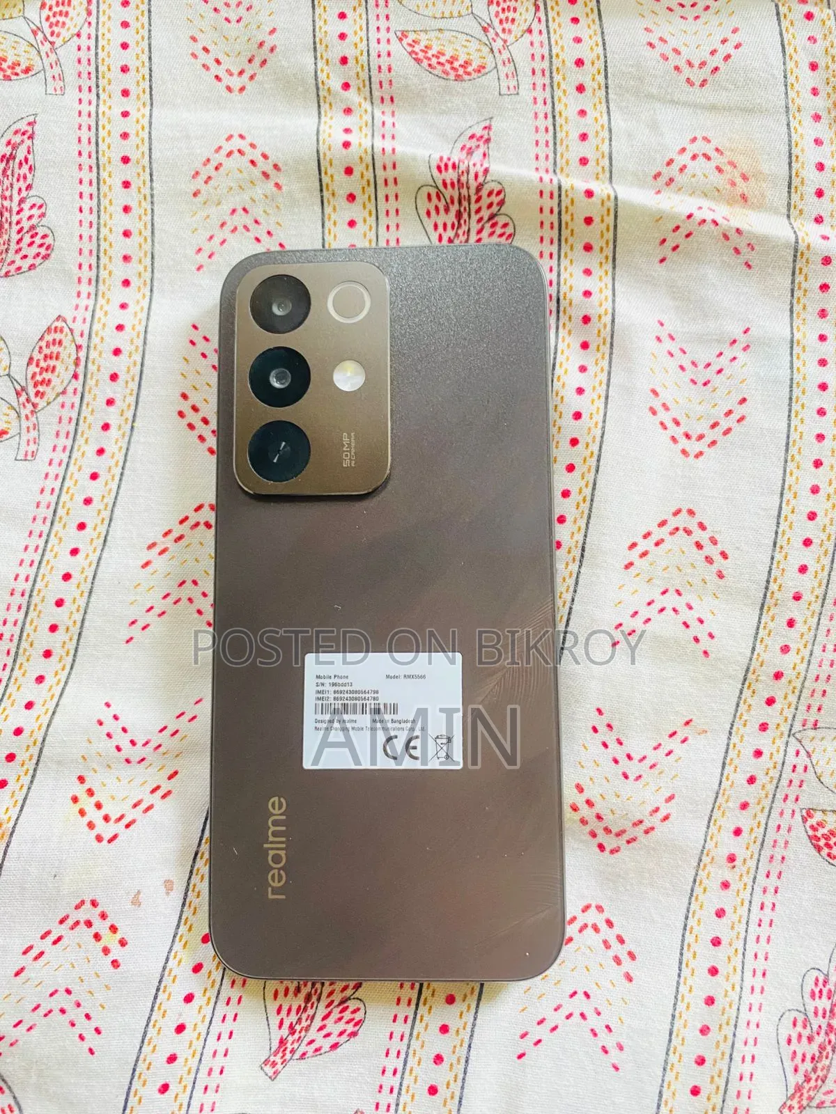 নতুন রিয়েলমি সি৮৫ ৪জি ১২৮ জিবি কালো