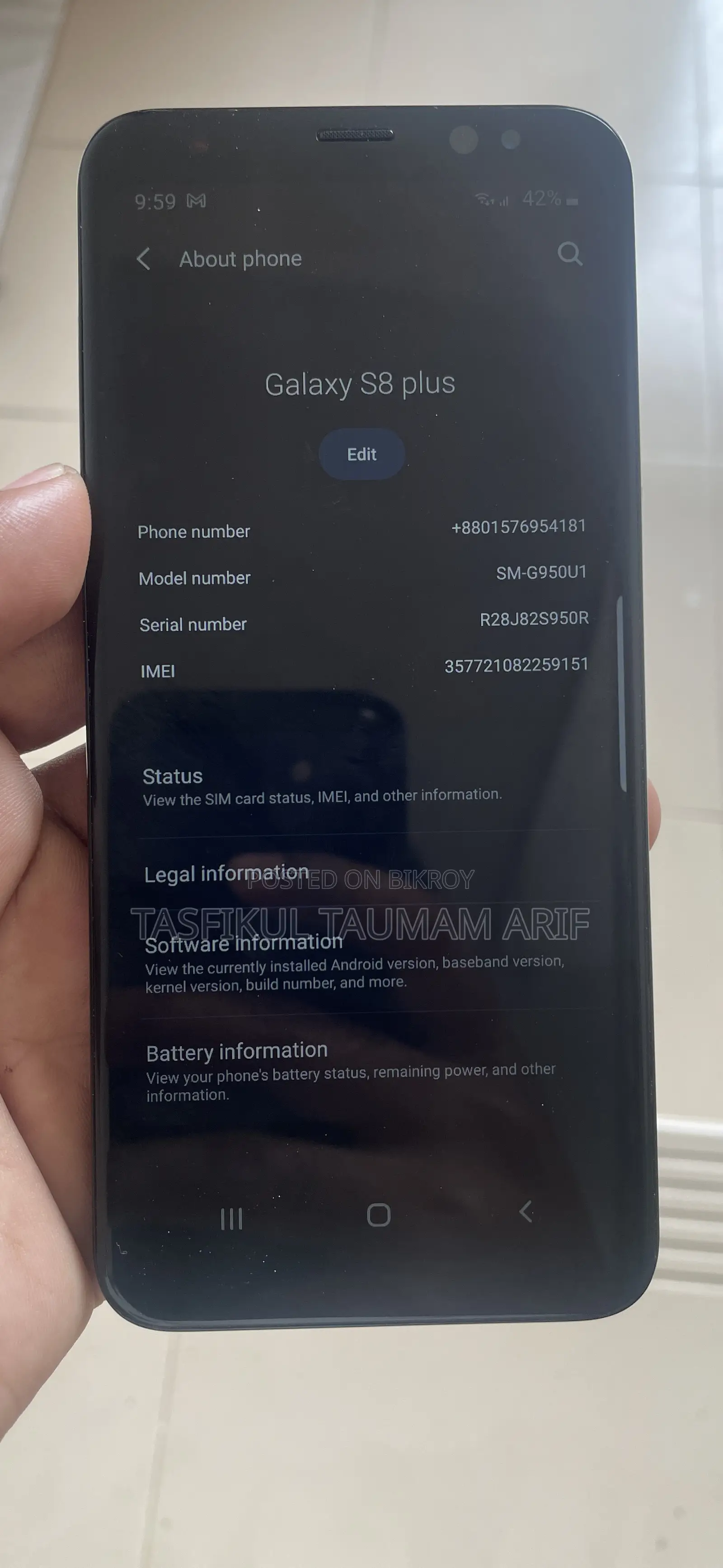 Samsung Galaxy S8 64 GB Black