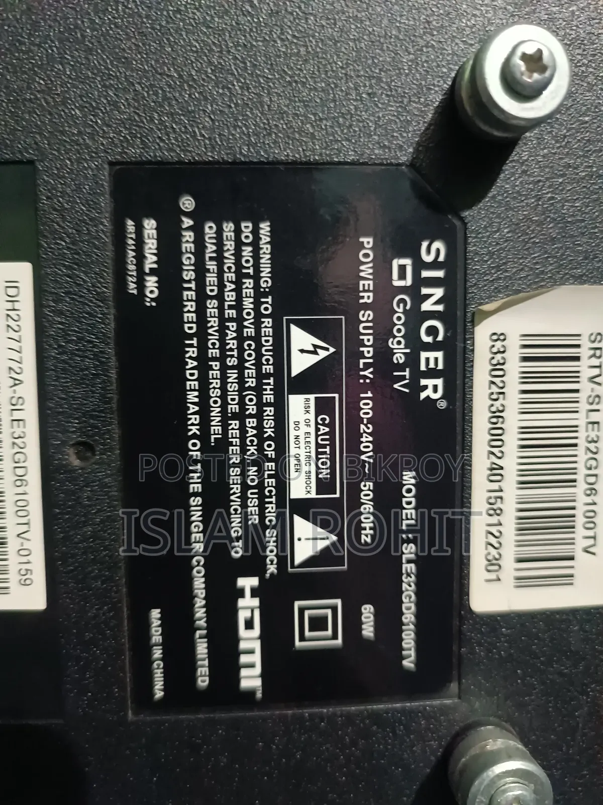Singer 32-inch Smart LED TV