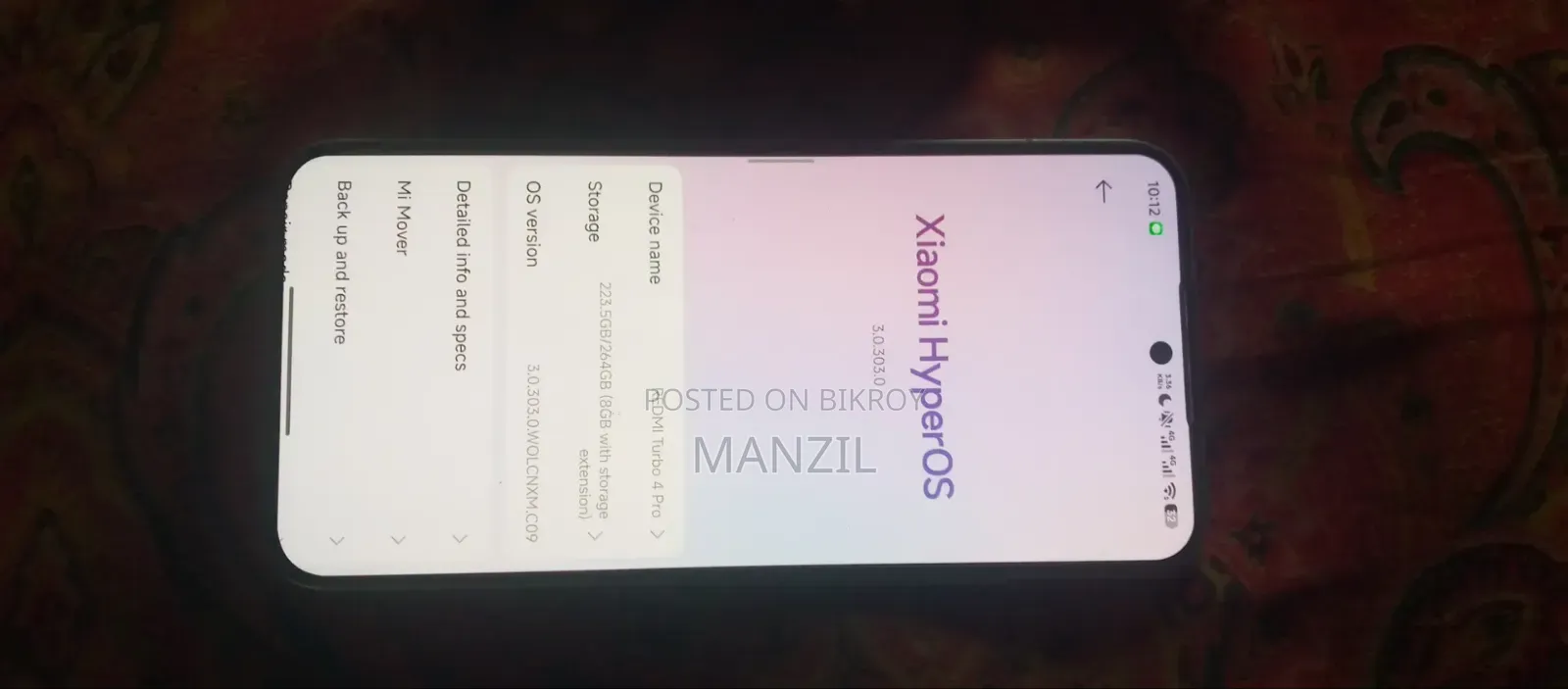 Xiaomi Redmi Turbo 4 Pro 256 GB White