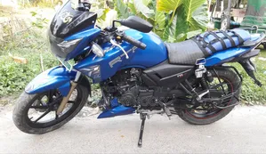 TVS Apache RTR 160 2v Refresh X-connect 2019 Blue