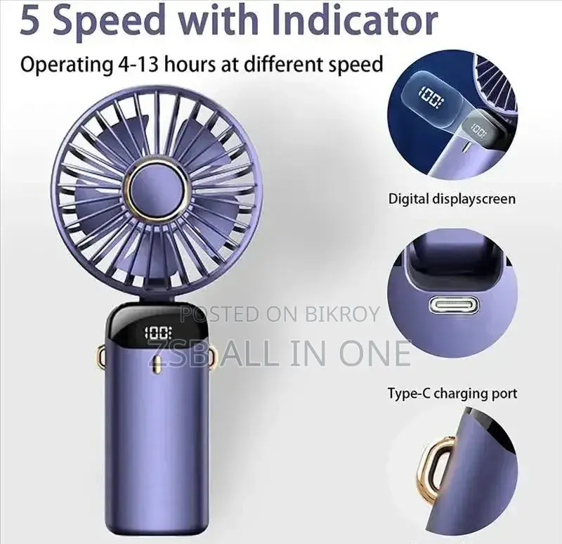 Portable Digital Display Fan