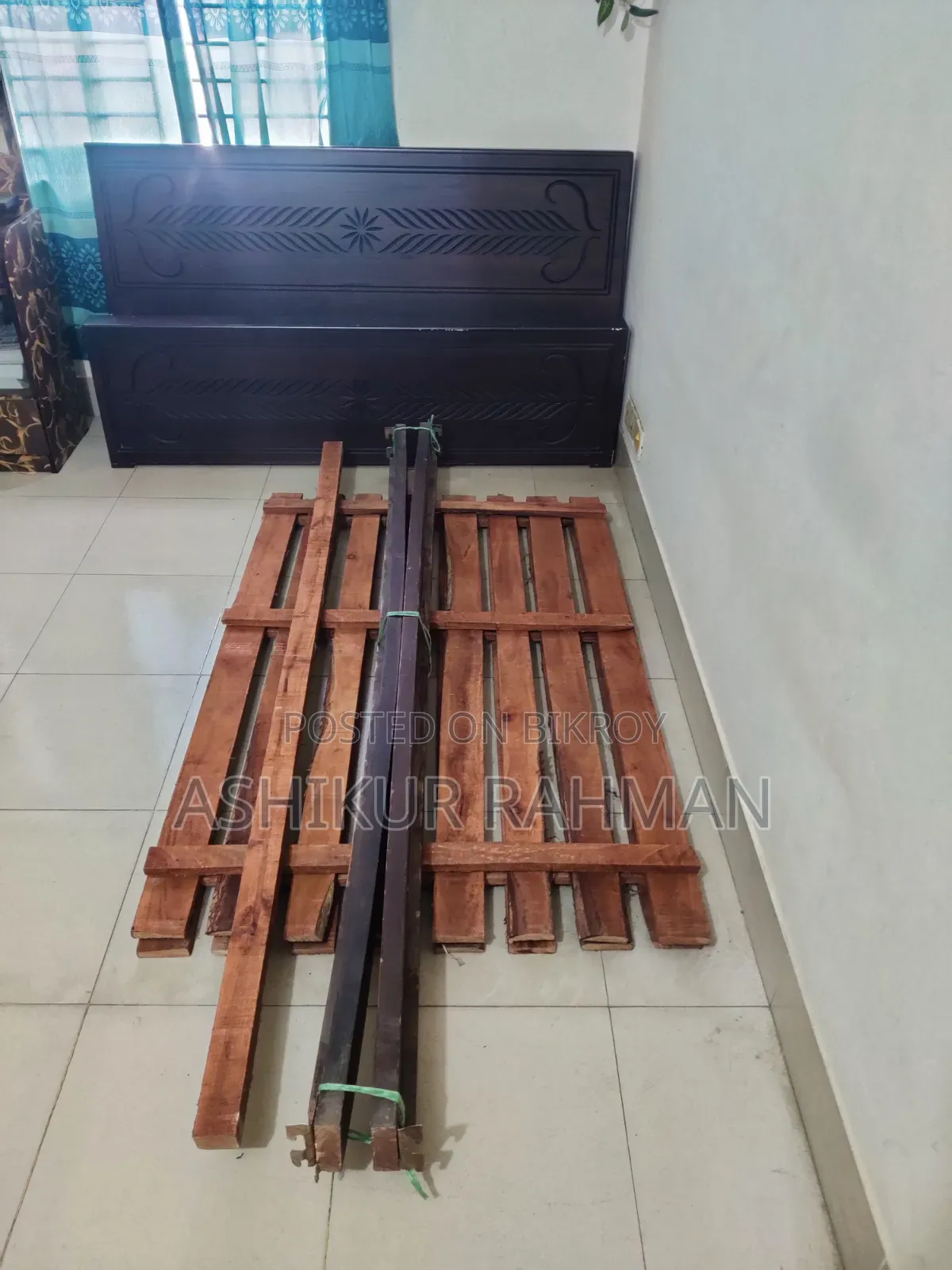 Urgent Sell: Used Partex Bed ( 5'*7')