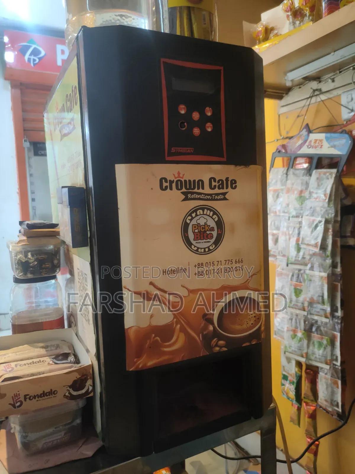 Fridge + Coffee Machine