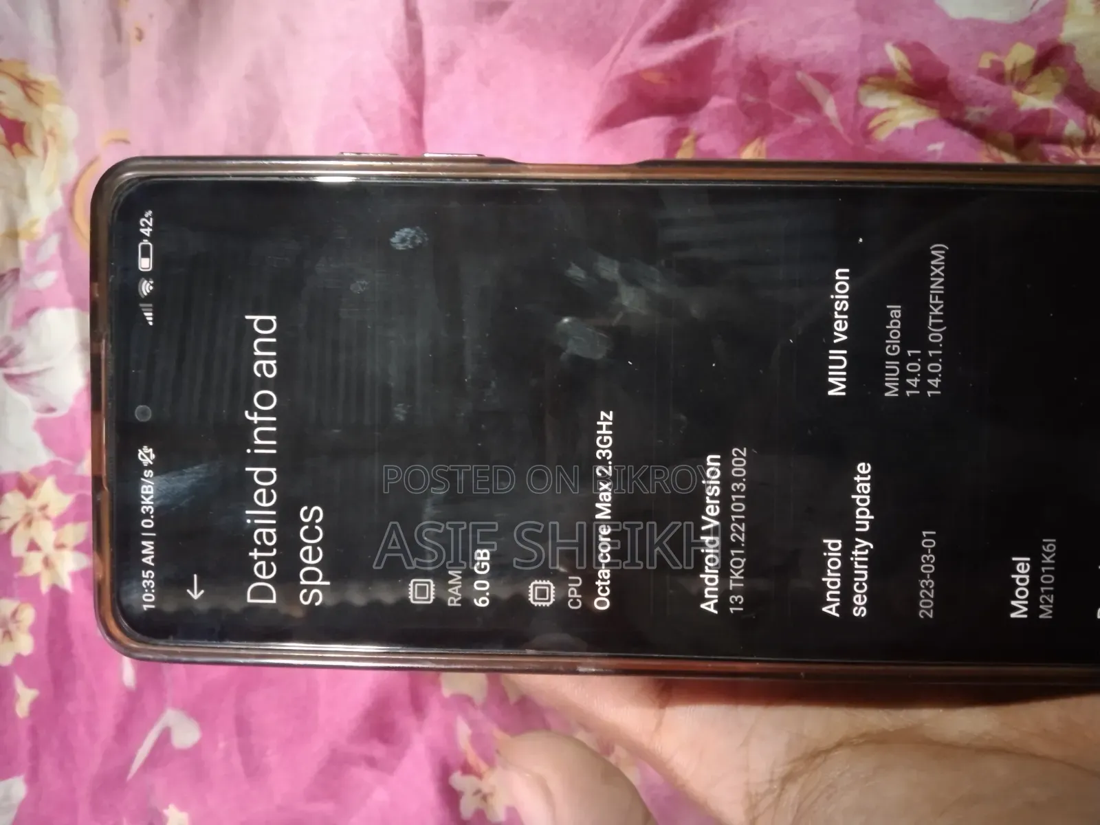 Xiaomi Redmi Note 10 Pro Max 128 GB Rose Gold