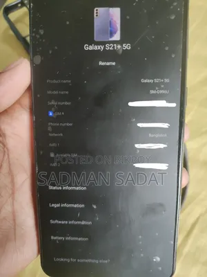 Samsung Galaxy S21+ 5G 128 GB Black