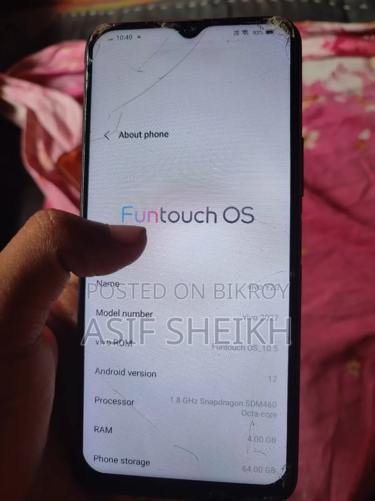 Vivo Y20 64 GB Black