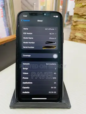 Apple iPhone X 64 GB Black