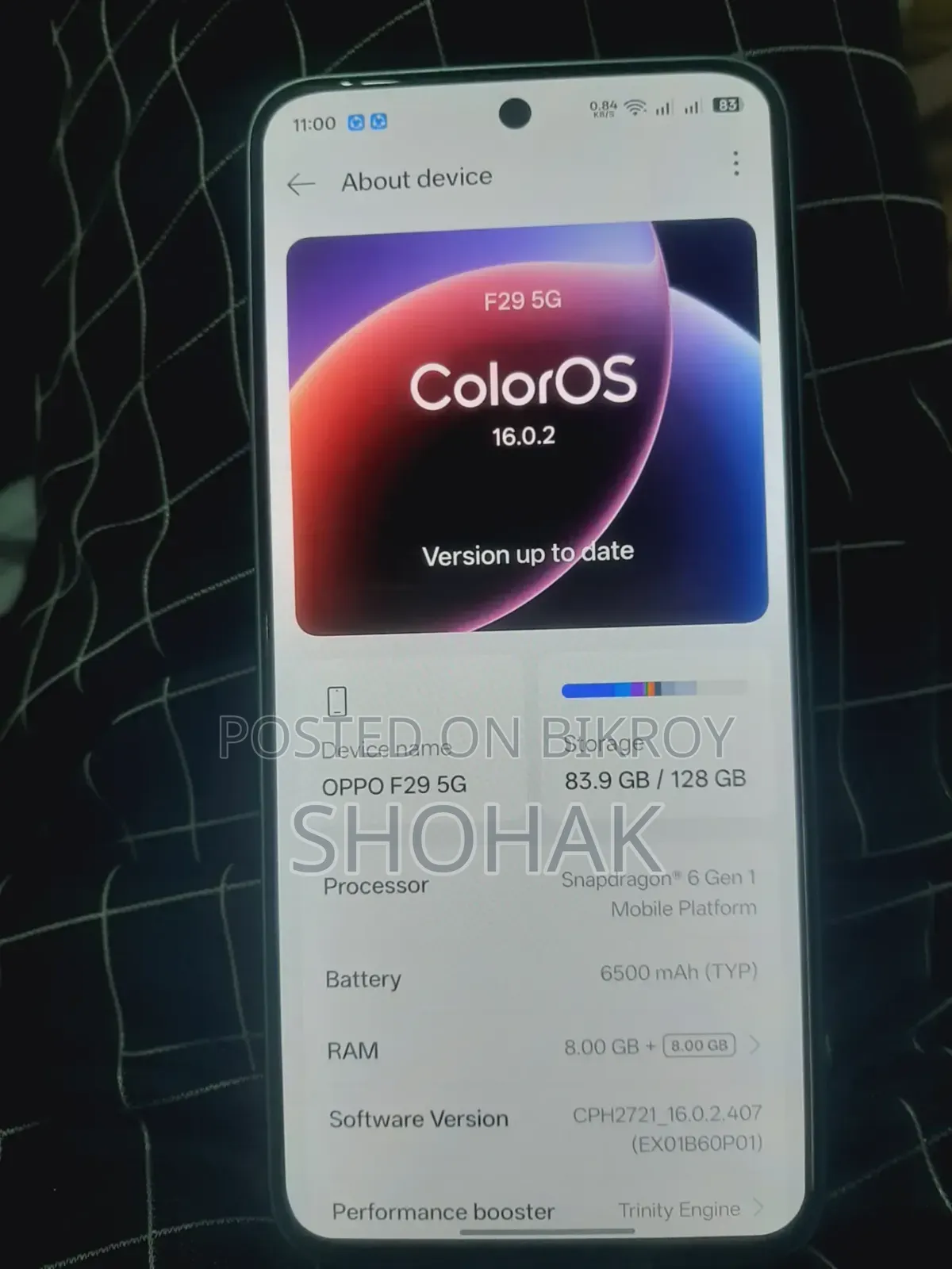 New Oppo F29 128 GB Blue