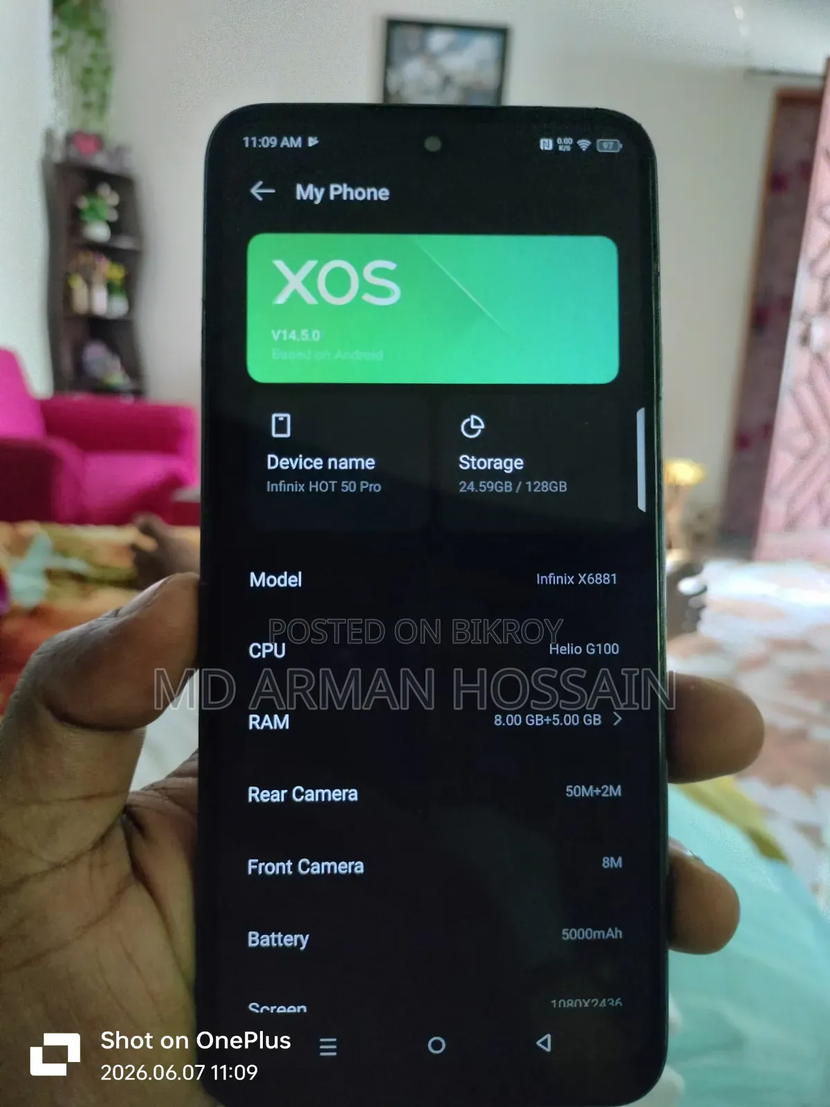Infinix Hot 50 Pro 4G 128 GB