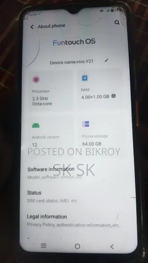 Vivo Y21 64 GB Orange