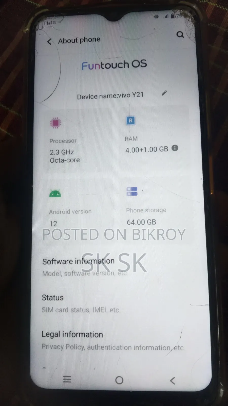Vivo Y21 64 GB Orange
