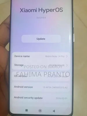 Xiaomi Redmi Note 14 Pro 256 GB Gray
