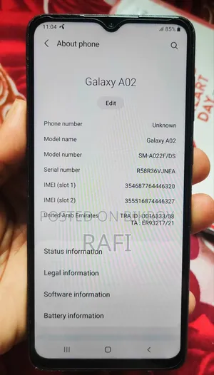 Samsung Galaxy A02 32 GB Black