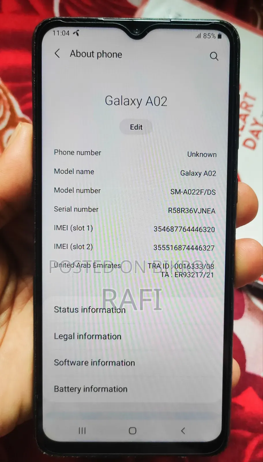 Samsung Galaxy A02 32 GB Black