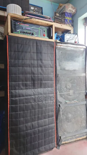 This pair of speaker boxes will be sold with the machine