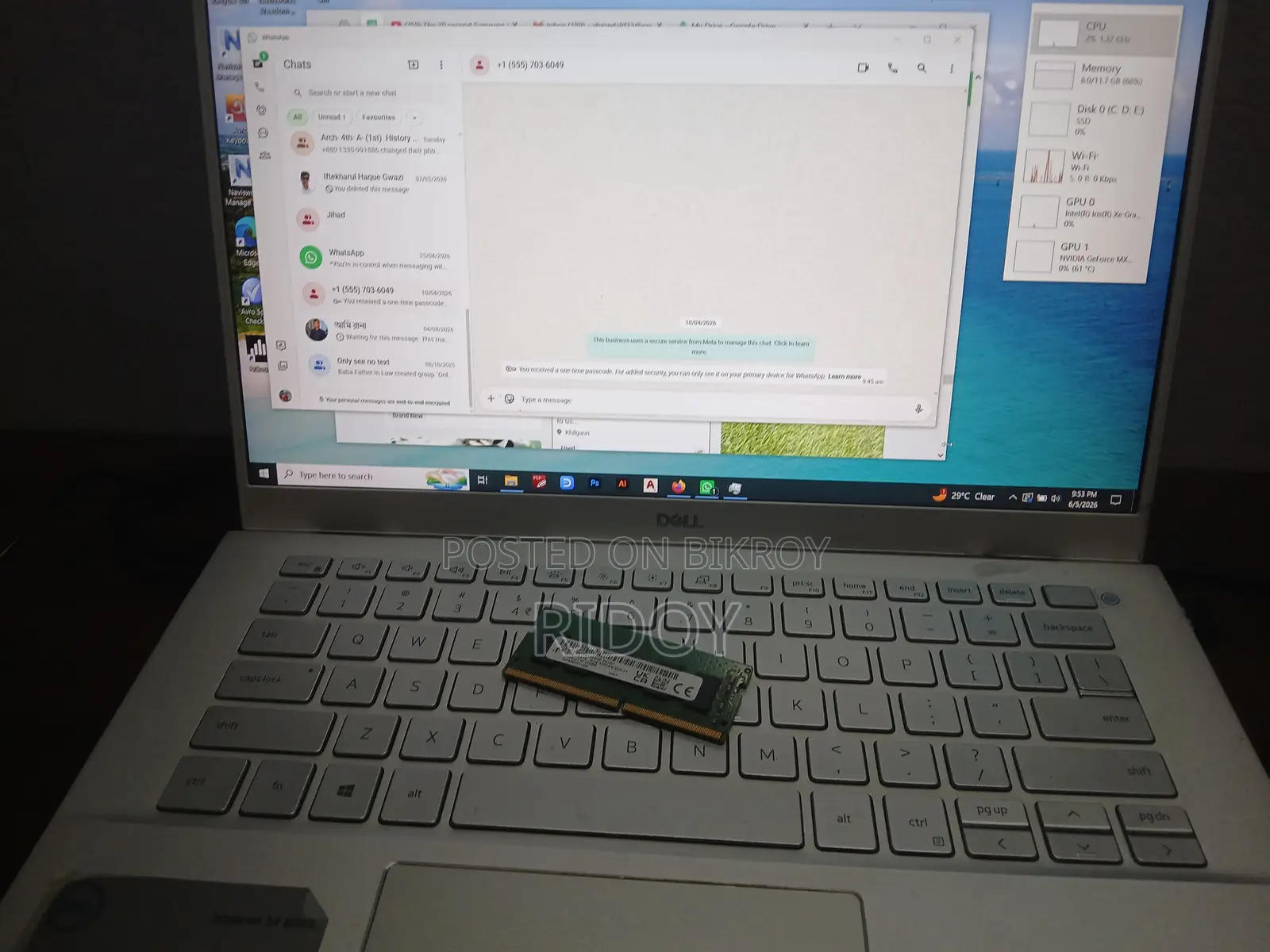 4GB 3200 MT/s Laptop RAM