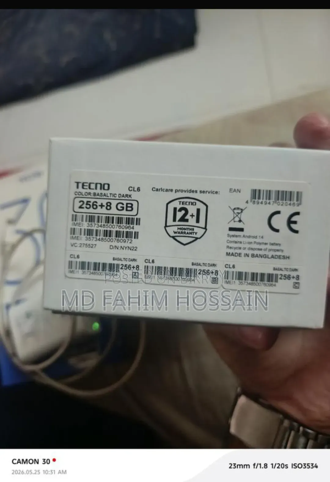 Tecno Camon 30 256 GB Black