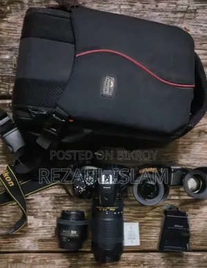 Nikon D5600 + Zoom Lens (70-300)Mm + Prime Lens(35)Mm + Bag