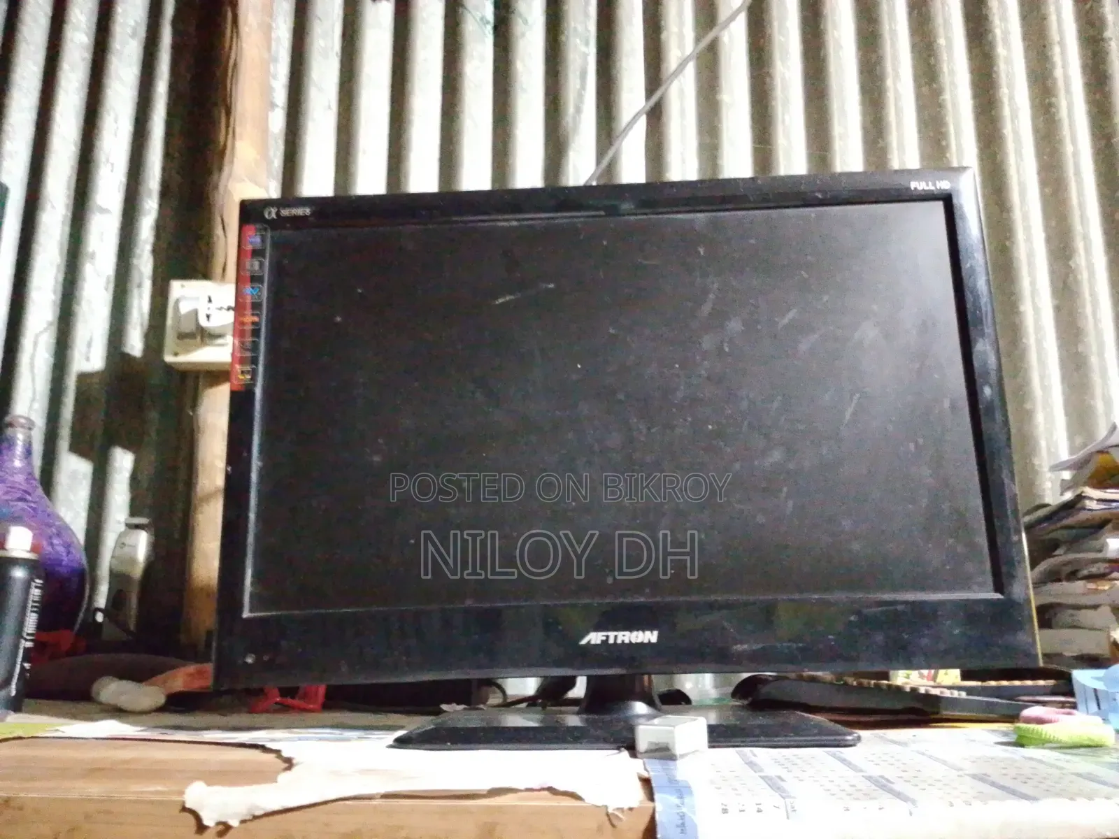 Aftron 20 Inch Tv One Blue Line Issue Speaker Problem No Remote