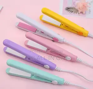 Mini Portable Hair Iron Hair Straightener Curler Professional