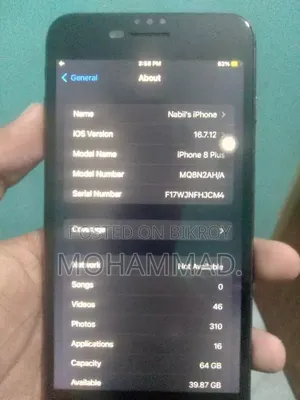 Apple iPhone 8 Plus 64 GB Black
