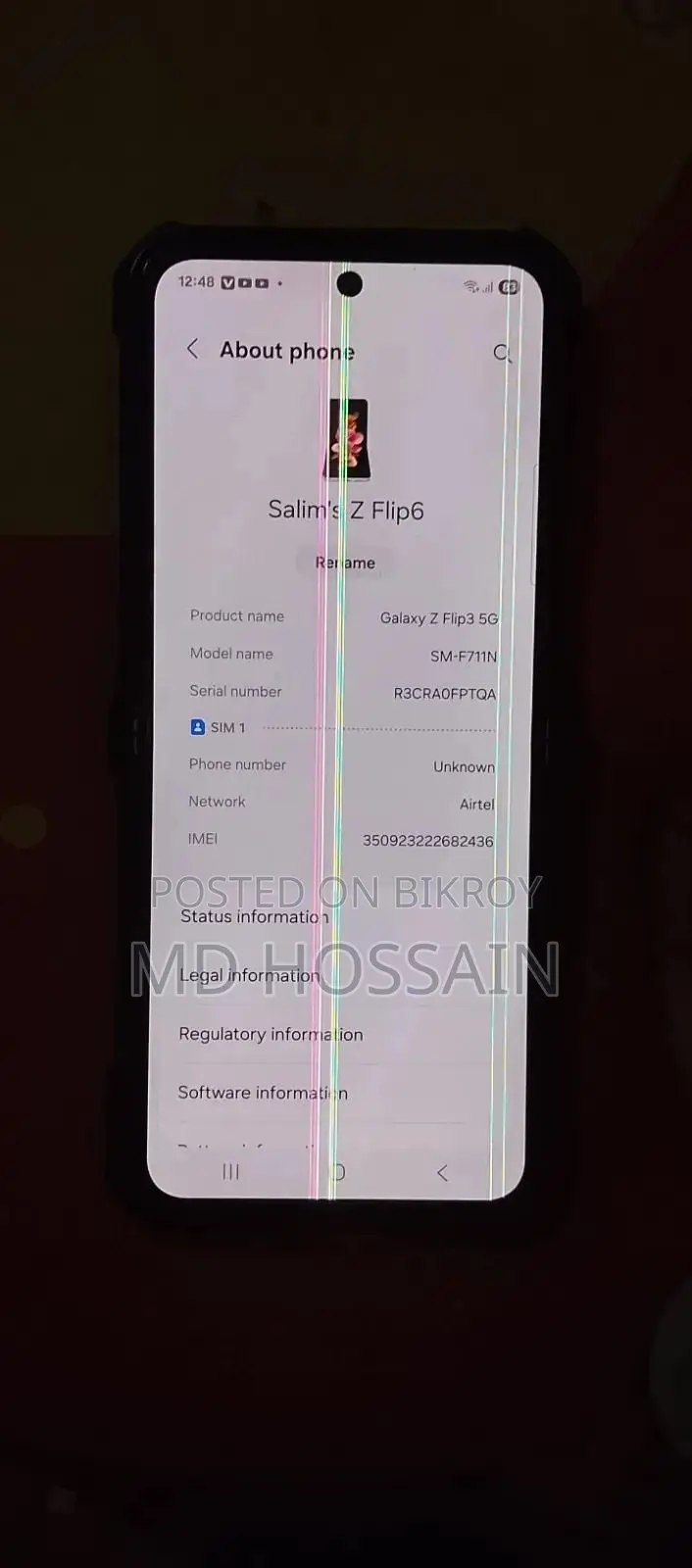 Samsung Galaxy Z Flip3 5G 256 GB Gold