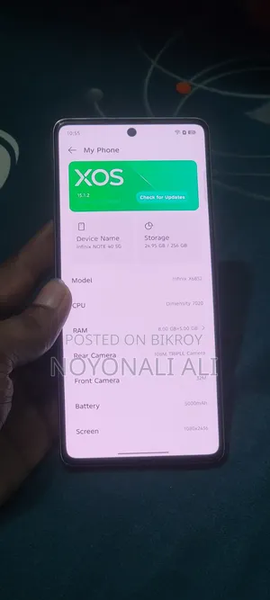 Infinix Note 40S 256 GB Rose Gold