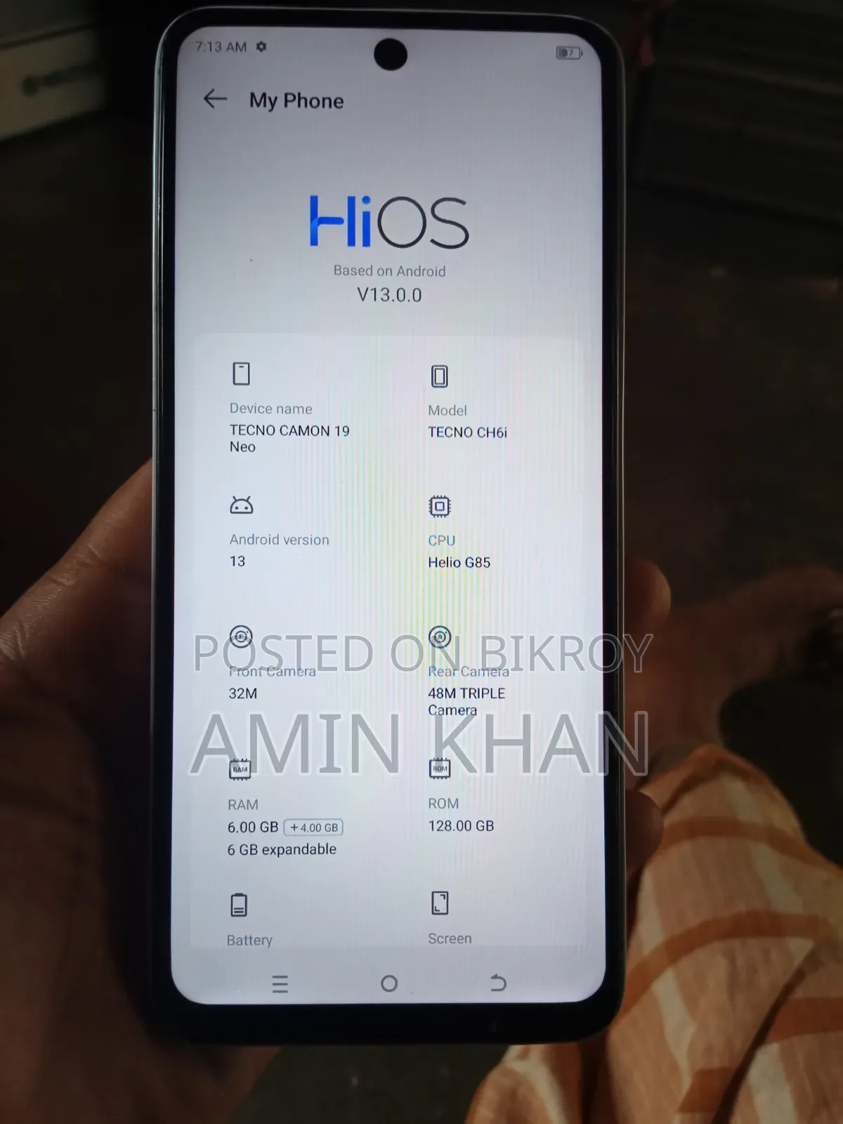 Tecno Camon 19 ১২৮ জিবি