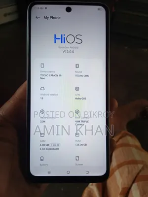Tecno Camon 19 ১২৮ জিবি