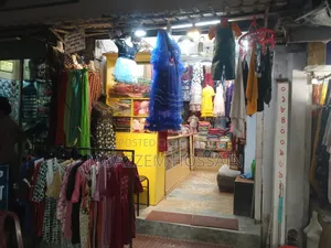 All items of the clothing store including clothes.