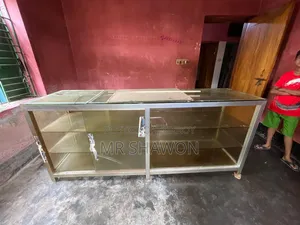 Glass shelf for shop or restaurant